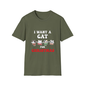 Christmas Cat Cats For All Christmas Cats Unisex T-Shirt
