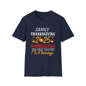 Thanksgiving Family T-Shirt | Gobblezilla 2025