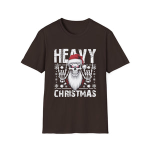 Heavy Christmas Skull Santa T-Shirt