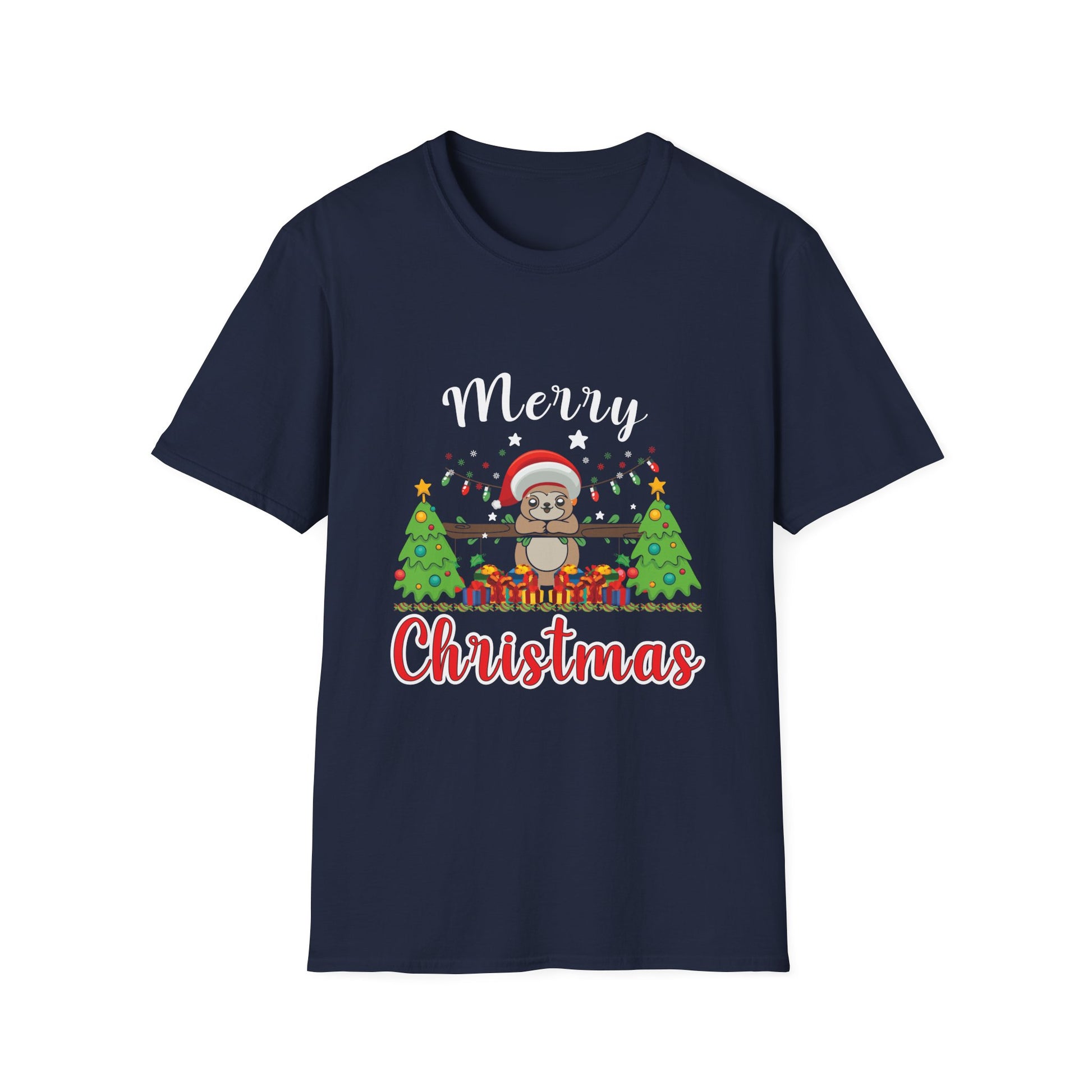 Christmas Sloth T-Shirt — Merry Christmas Cute Holiday Tee