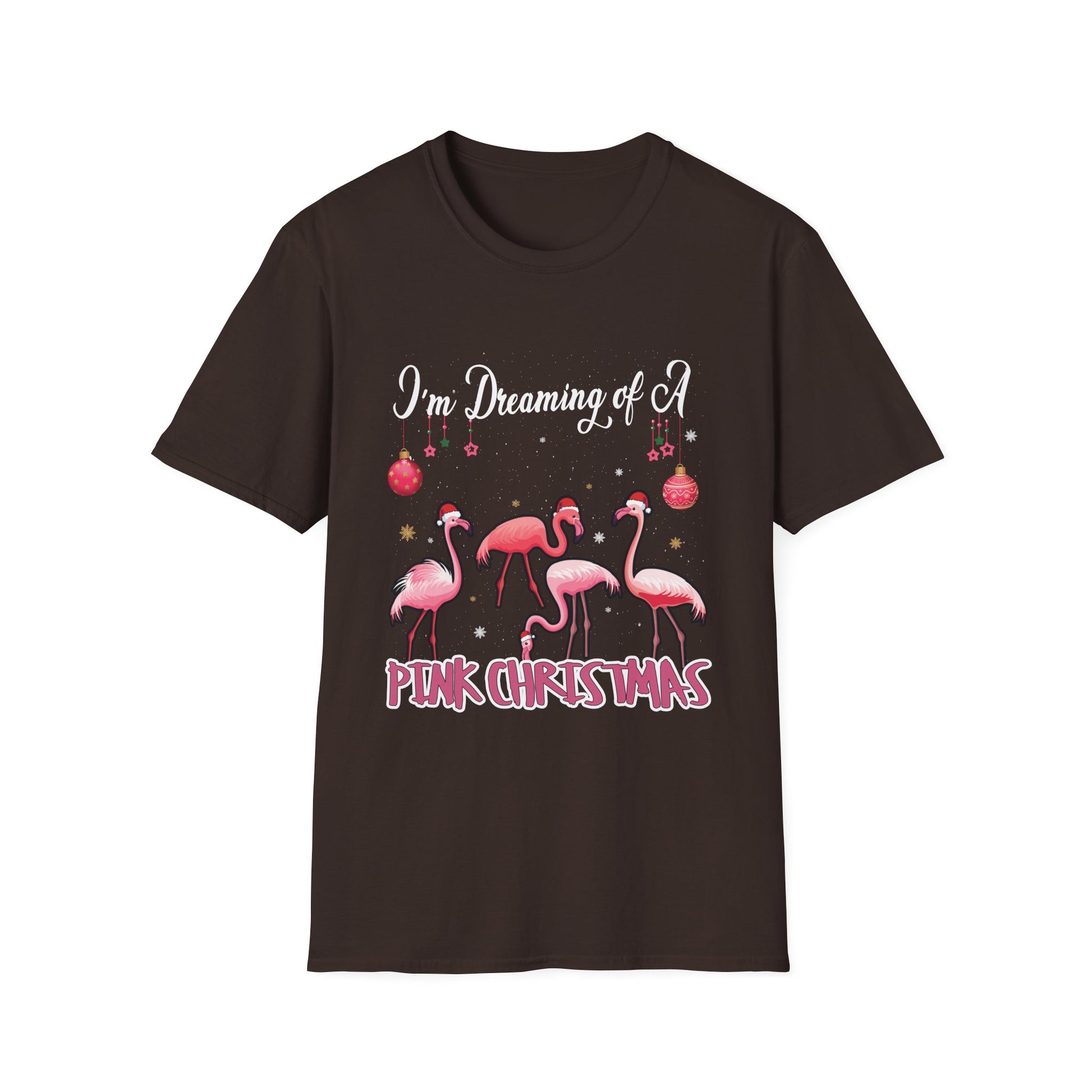 I'm Dreaming of a Pink Christmas Flamingo T-Shirt