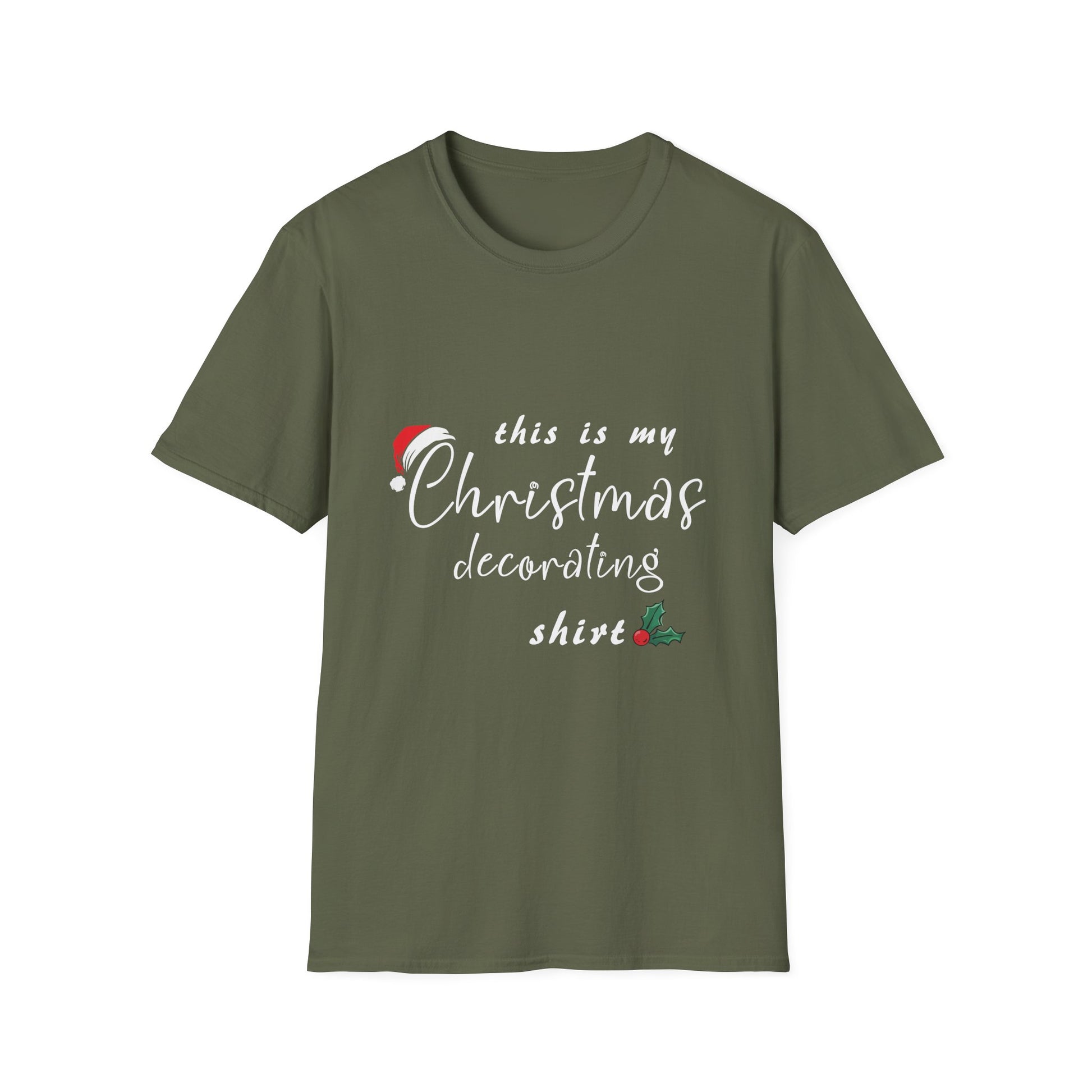 This Is My Christmas Decorating Tee_ Funny Christmas Xmas Unisex Softstyle T-Shirt