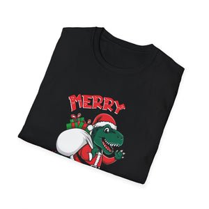 Christmas Dinosaur_ Xmas Christmas_ Ugly Christmas Elf Unisex T-Shirt
