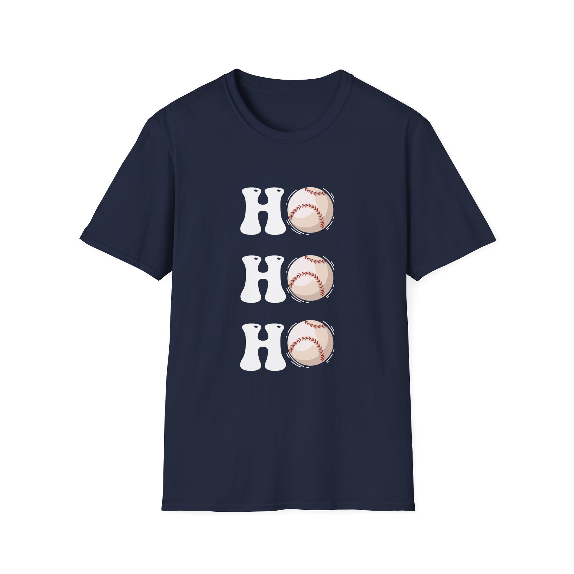 Christmas Ho Ho Ho Baseball Christmas Unisex T-Shirt