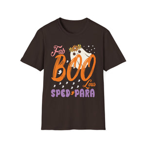 Fab BOO-lous Sped Para T-Shirt — Halloween Ghost Special Education Teacher Tee