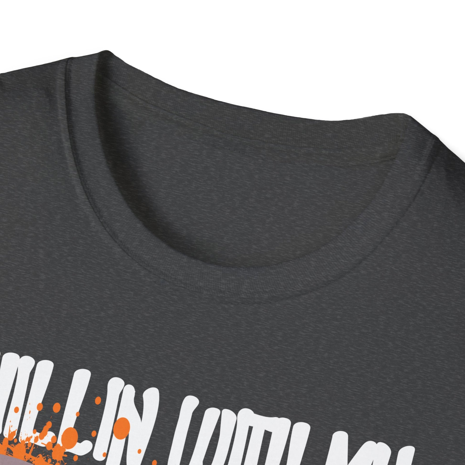 Chilling With My Creeps Halloween- Dancing Ghost Halloween Tee Unisex Softstyle T-Shirt