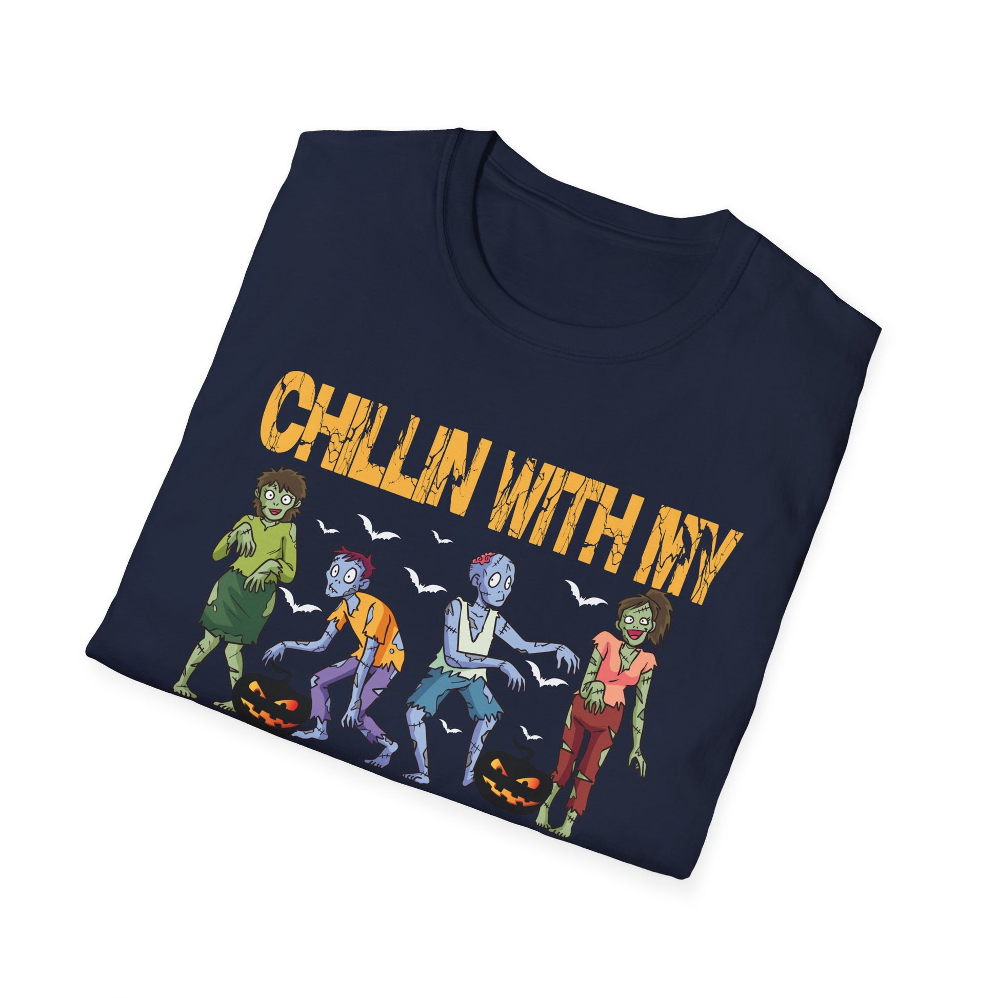 Chillin' With My Zombies T-Shirt — Funny Halloween Zombie Graphic Tee
