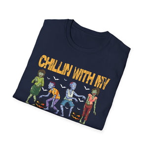 Chillin' With My Zombies T-Shirt — Funny Halloween Zombie Graphic Tee