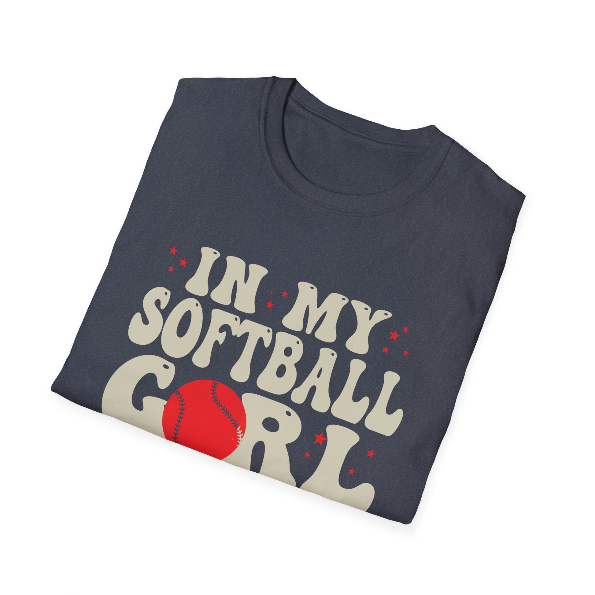 In My Softball Girl Era Retro Groovy Softball Girl Unisex T-Shirt