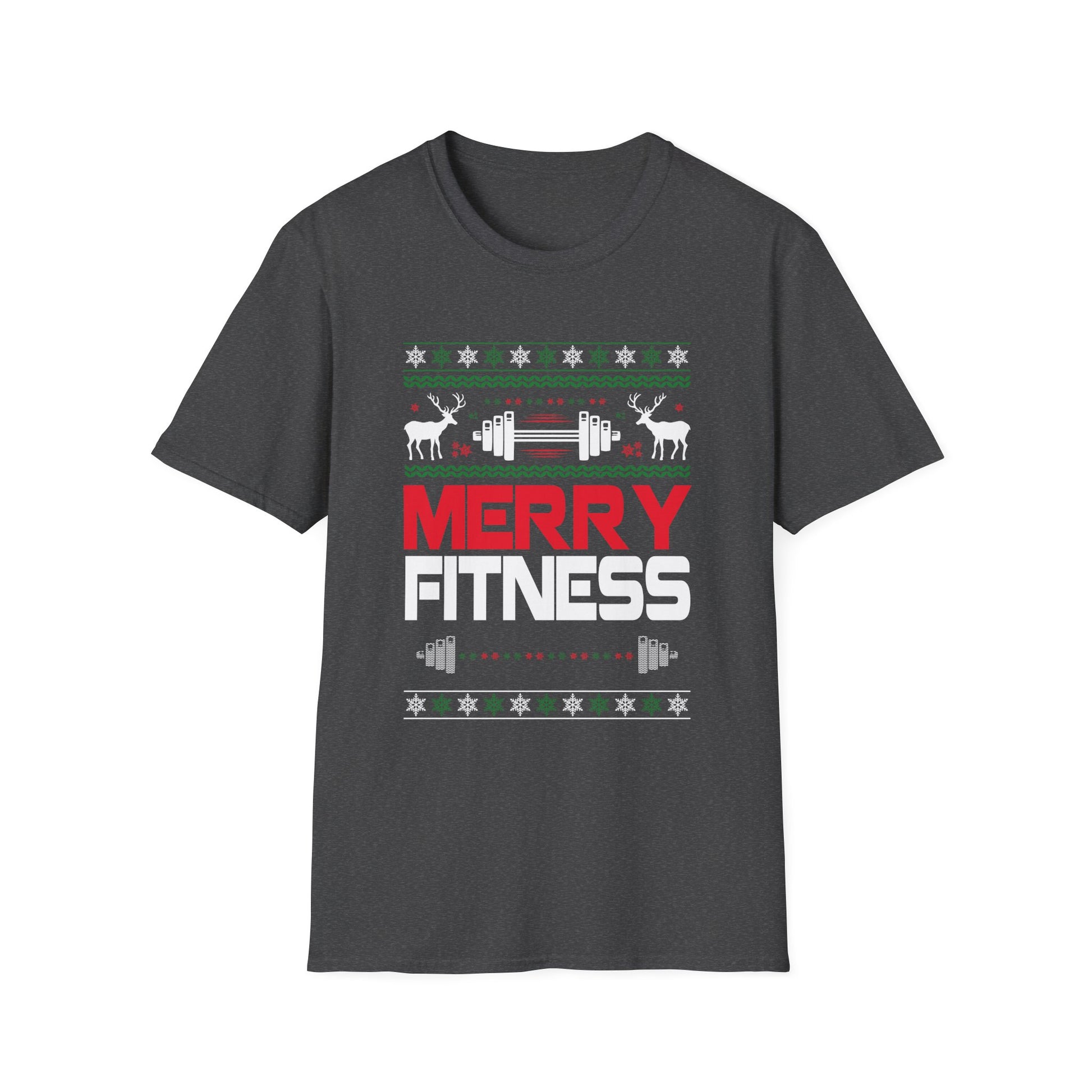 Christmas Gym Workout Ugly Christmas Merry Fitness Unisex T-Shirt