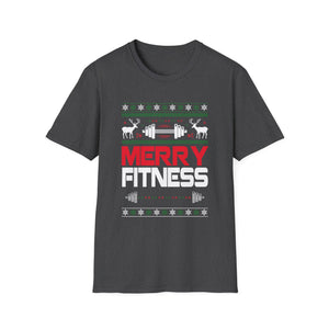 Christmas Gym Workout Ugly Christmas Merry Fitness Unisex T-Shirt