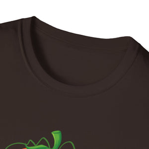 Gaming Pumpkin T-Shirt — Cool Jack-O'-Lantern with Controllers (Halloween Gamer Tee)