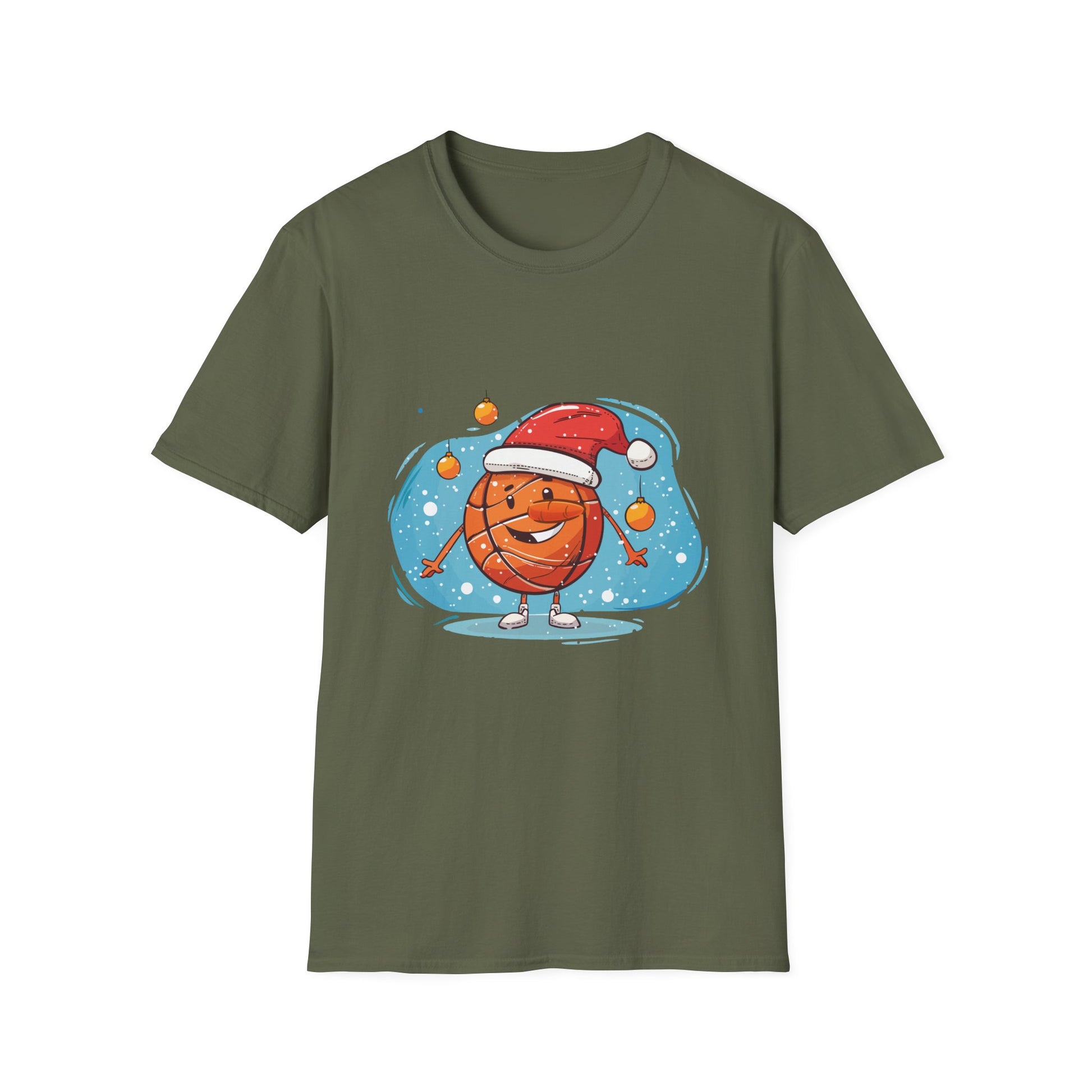 Christmas Basketball Snowman Shirt Basketball Christmas Unisex T-Shirt