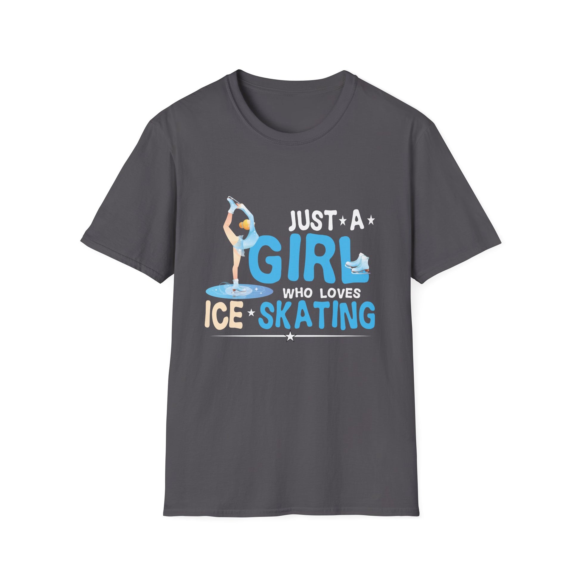 Just A Girl Who Loves Ice Skating Figure Skate Skater Unisex T-Shirt