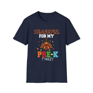 Thankful for My Pre-K Turkey T-Shirt — Cute Thanksgiving Kid Tee  Unisex T-Shirt