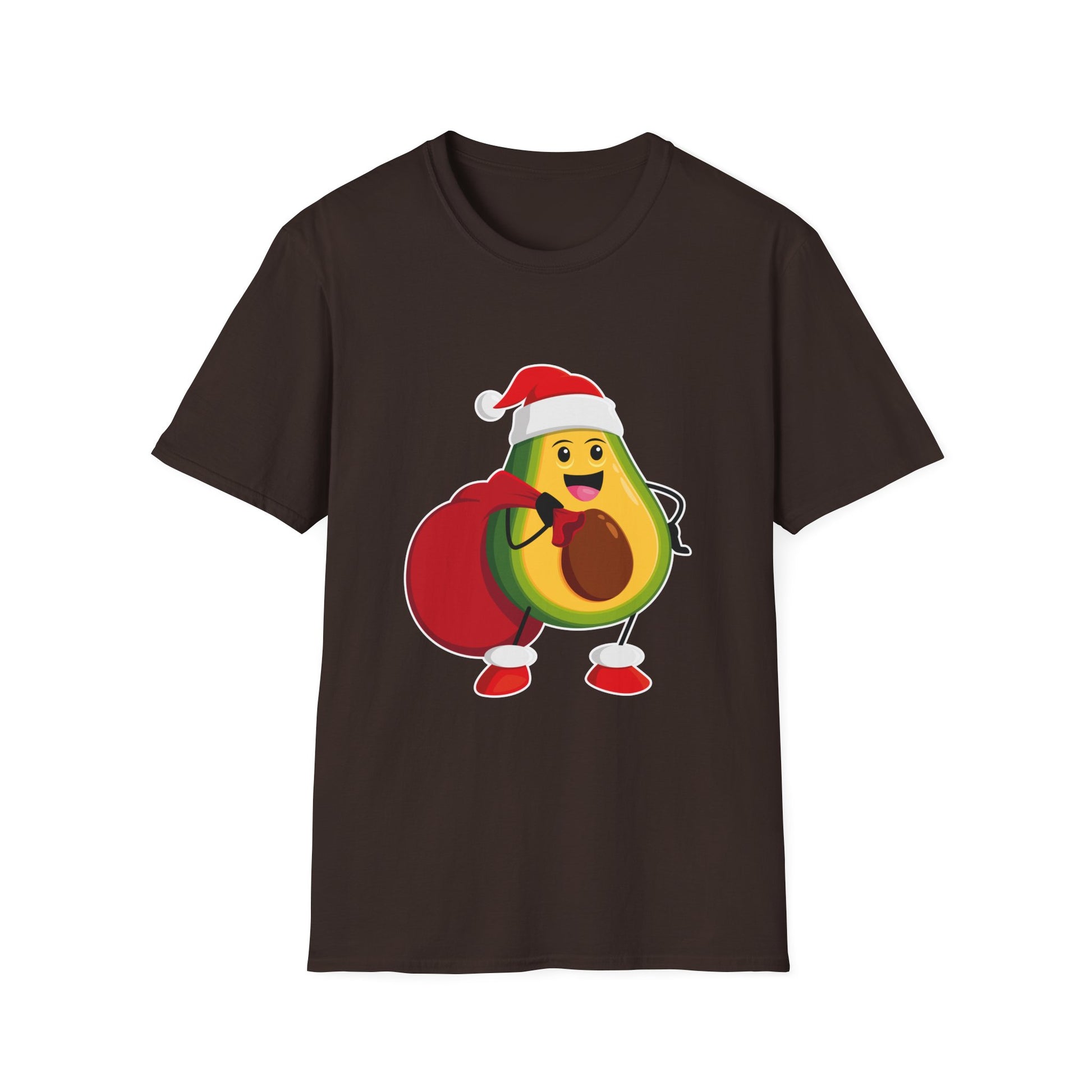 Christmas Avocado Santa Hat Christmas Avocado Unisex T-Shirt