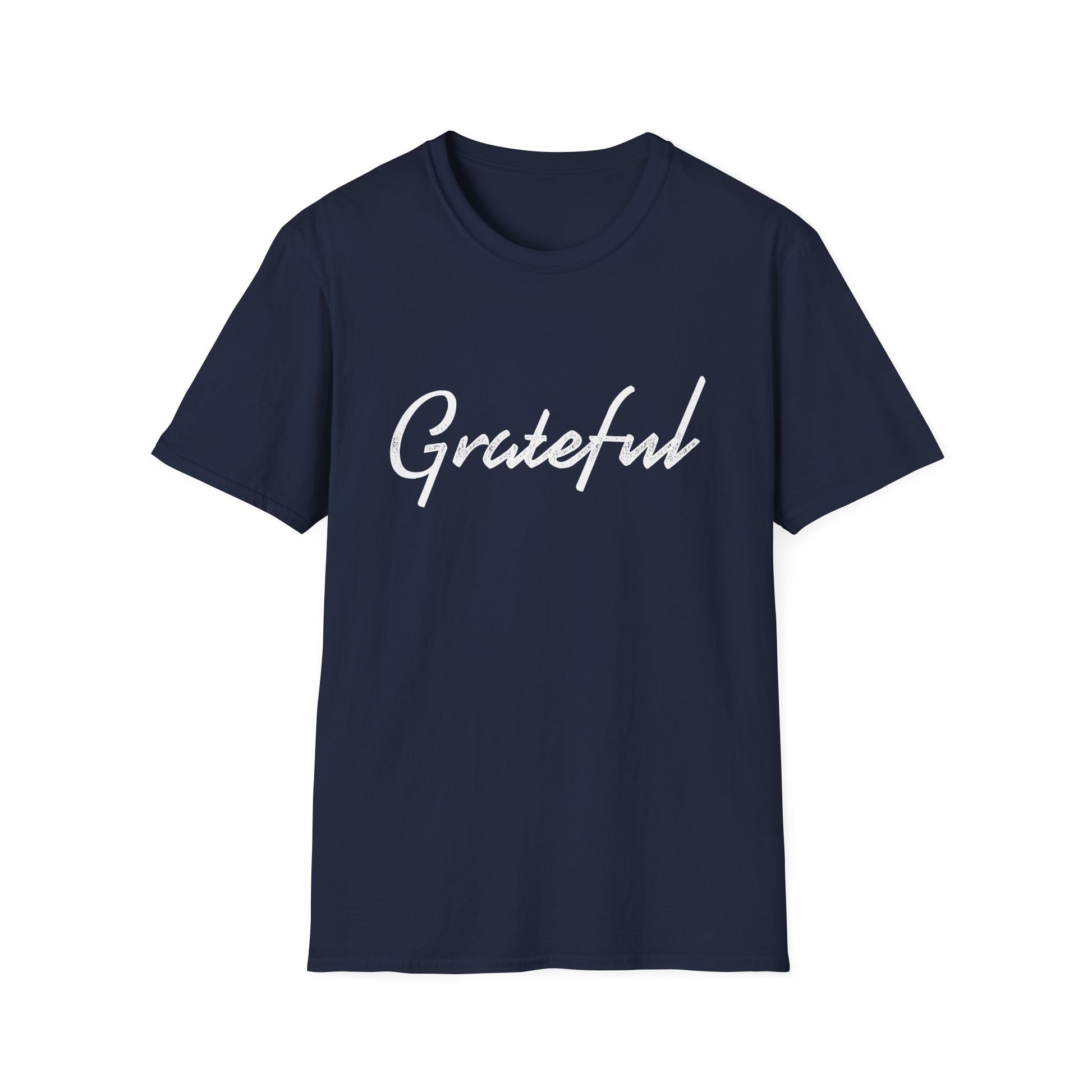Grateful Script Tee — Casual Inspirational T-Shirt  Unisex T-Shirt