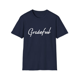 Grateful Script Tee — Casual Inspirational T-Shirt  Unisex T-Shirt