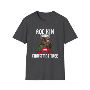 Rocking Around The Christmas Tree Cowboy Christmas Western Unisex T-Shirt