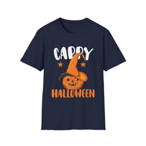 Halloween Pumpkin Witch Hat T-Shirt – 