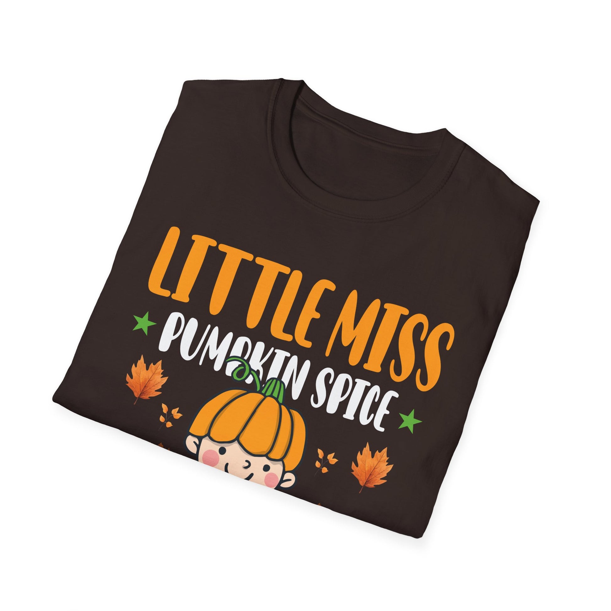 Little Miss Pumpkin Spice Kids T-Shirt — Cute Halloween Fall Pumpkin Tee