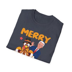 Merry Thanksgiving Turkey Tee — Funny Holiday Graphic  Unisex T-Shirt
