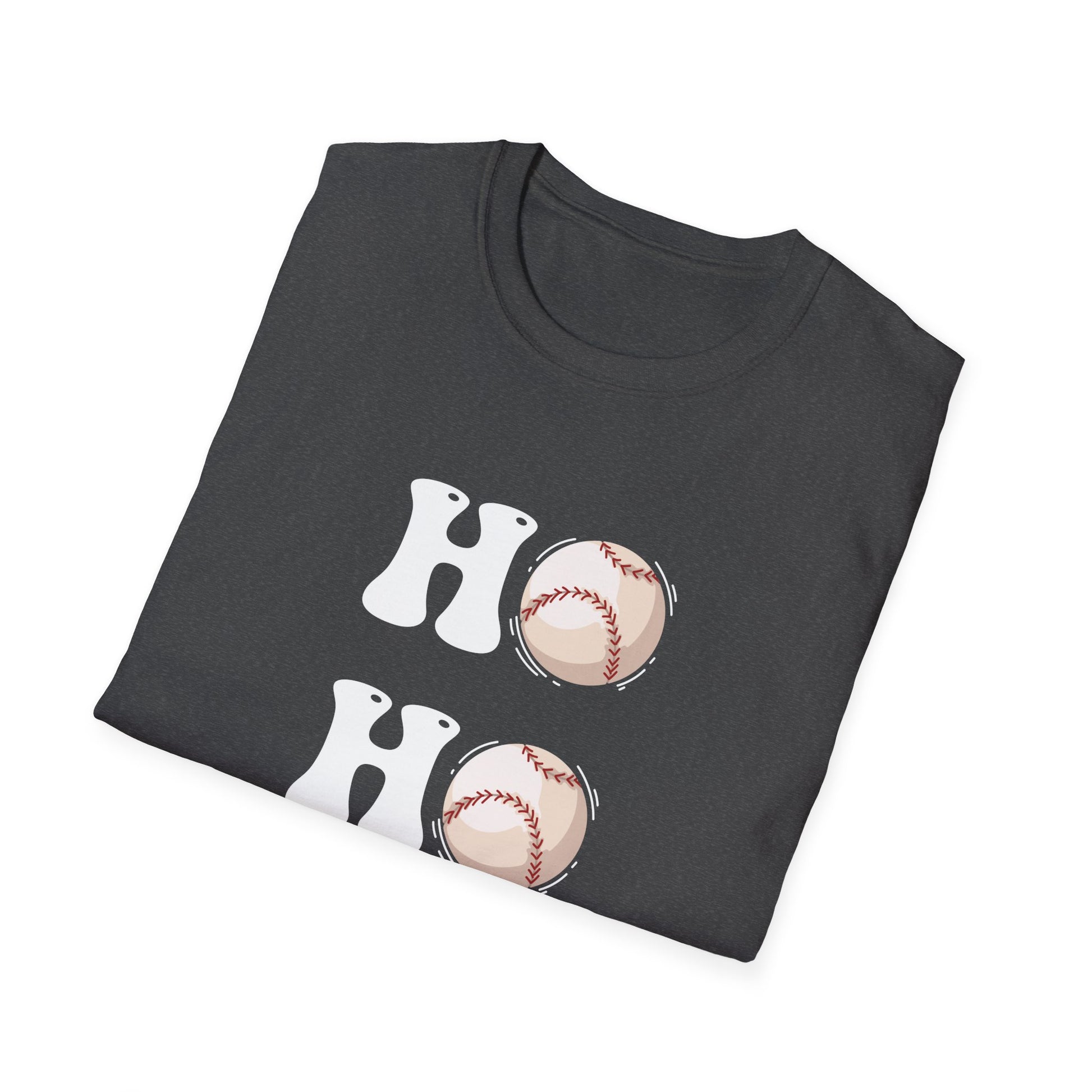 Christmas Ho Ho Ho Baseball Christmas Unisex T-Shirt