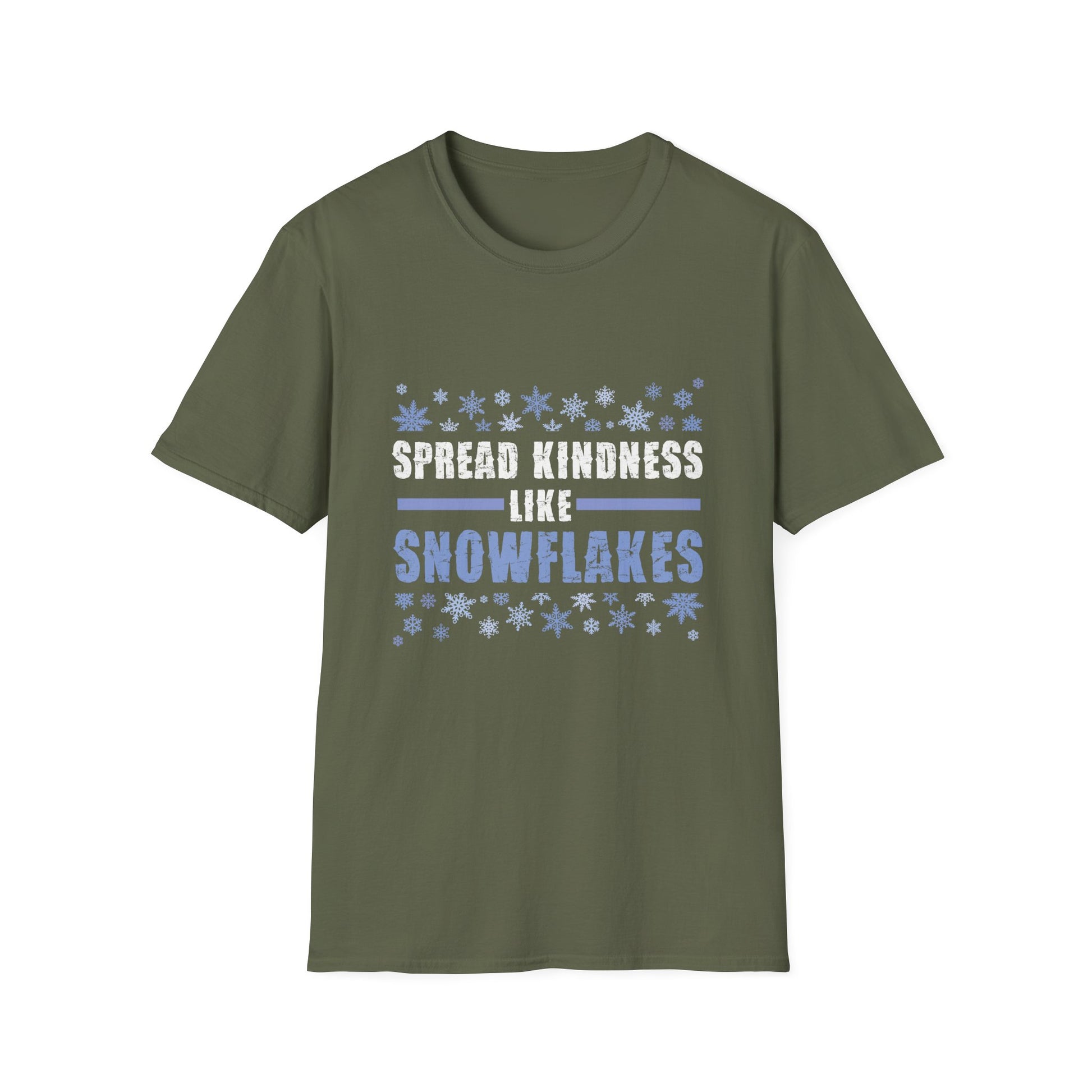 Xmas Themed Spread Kindness Like Snowflakes Merry Christmas T-Shirt