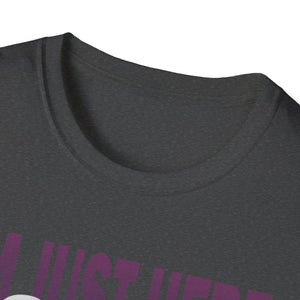 Just Here For The Boos Halloween Costume Funny Halloween TeeUnisex Softstyle T-Shirt