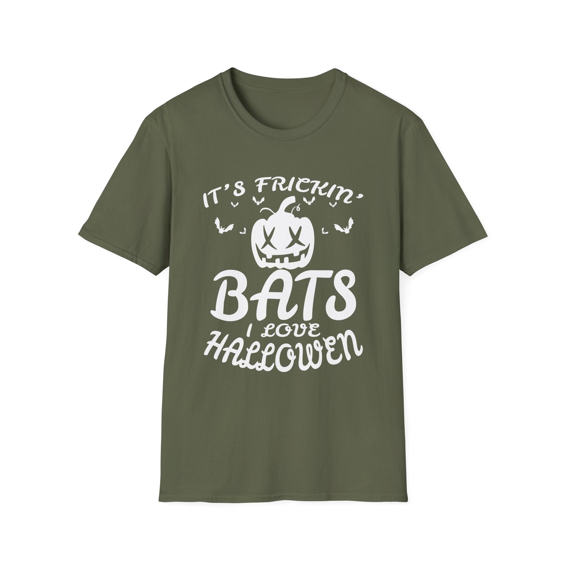 Halloween Bat T‑Shirt — "It's Frickin' Bats I Love Halloween" Graphic Tee