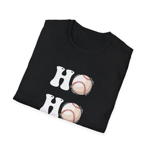 Christmas Ho Ho Ho Baseball Christmas Unisex T-Shirt