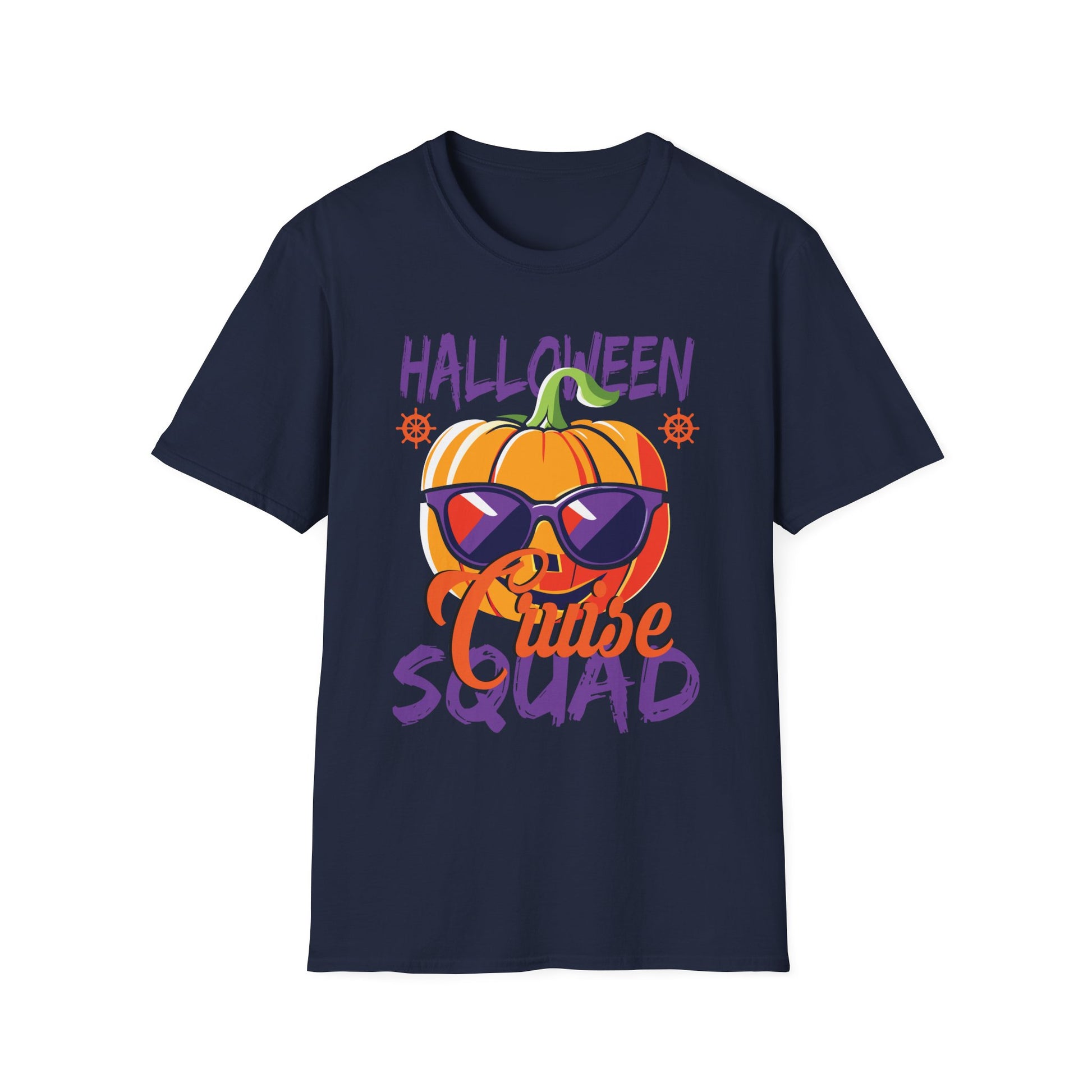 Halloween Squad Pumpkin T-Shirt — Cute Sunglasses Jack-o'-Lantern Tee