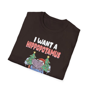 I Want a Hippopotamus for Christmas Unisex T-Shirt