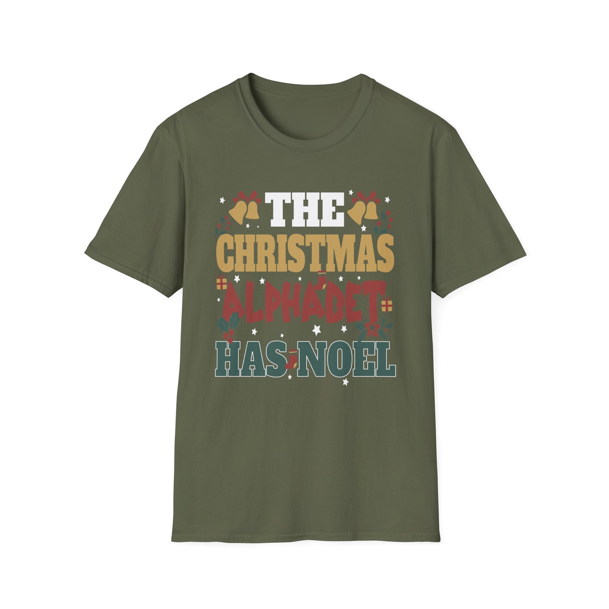 The Christmas Alphabet Has Noel - Christmas Pun Unisex Softstyle T-Shirt