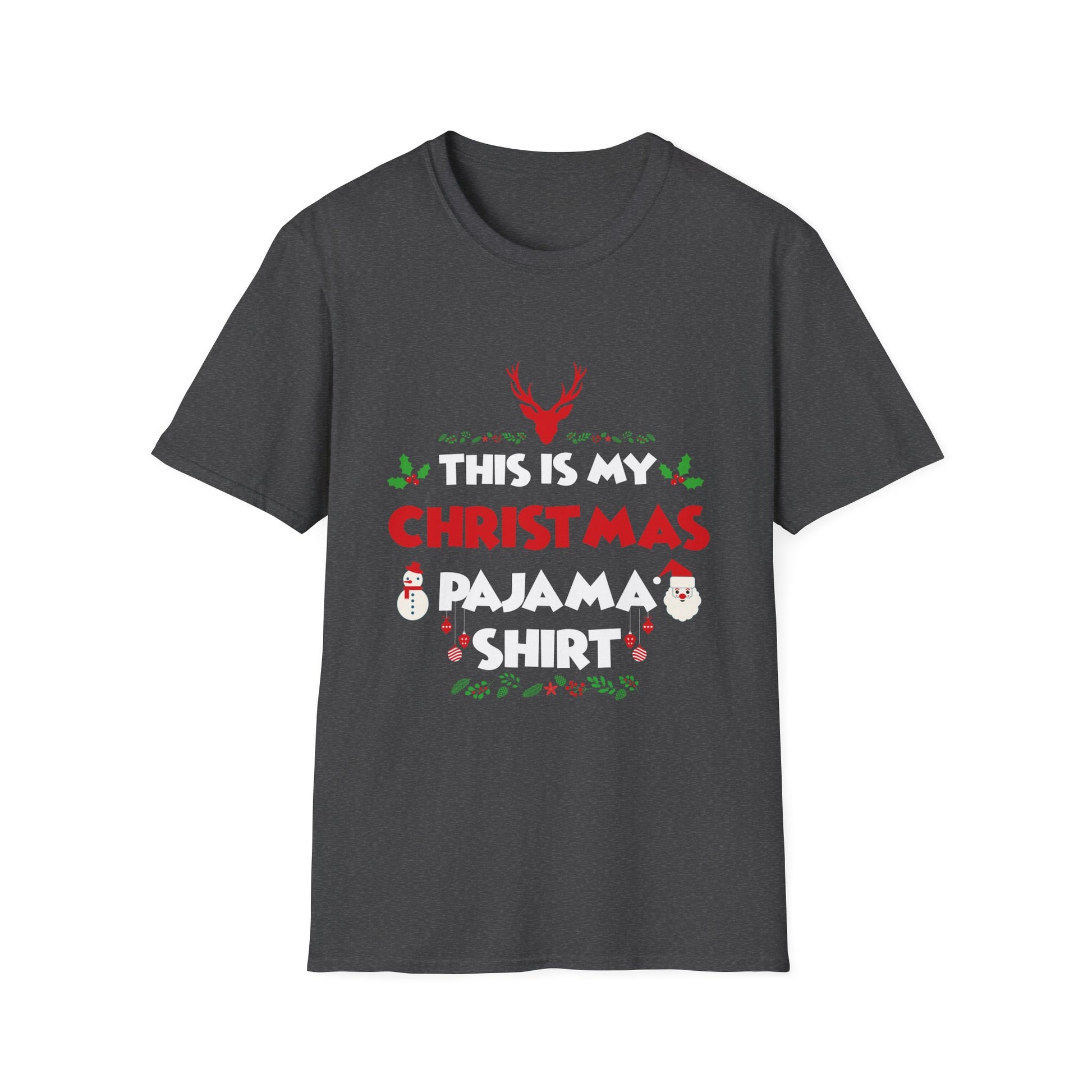 Christmas Pajama Shirt T-Shirt — "This Is My Christmas Pajama Shirt" Holiday Tee