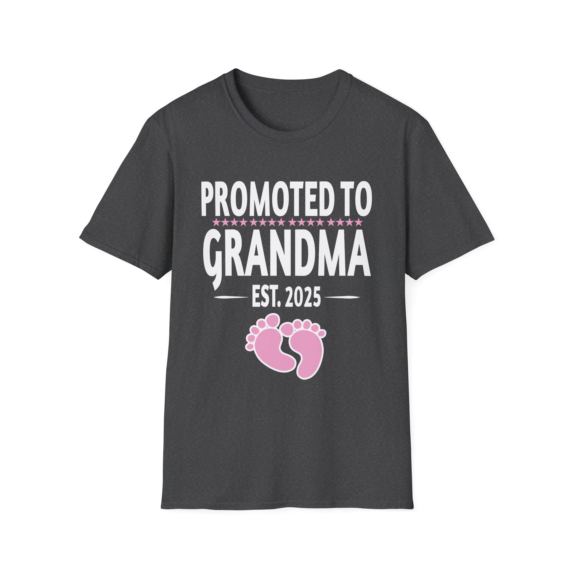 1st Time Grandma EST 2025 New First Grandma 2025 Unisex Softstyle T-Shirt