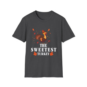 The Sweetest Turkey T-Shirt — Cute Thanksgiving Turkey Graphic Tee