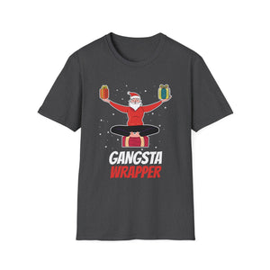 Funny Christmas Pajama Gangsta Wrapper Christmas Unisex Softstyle T-Shirt