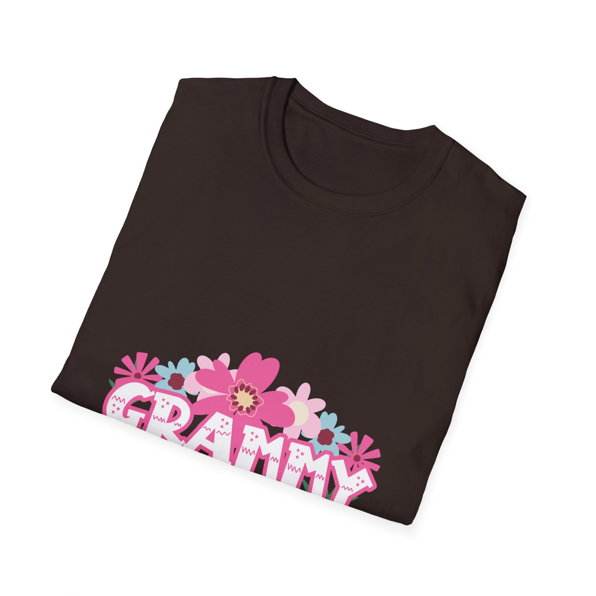 Grammy Floral T-Shirt — "Grammy" Pink Flower Graphic, Mother's Day Gift