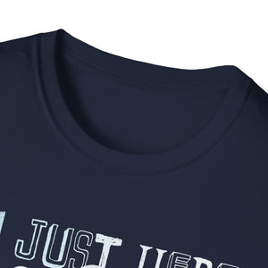 Just Here For The Boos Halloween Costume Funny Halloween Tee Unisex Softstyle T-Shirt