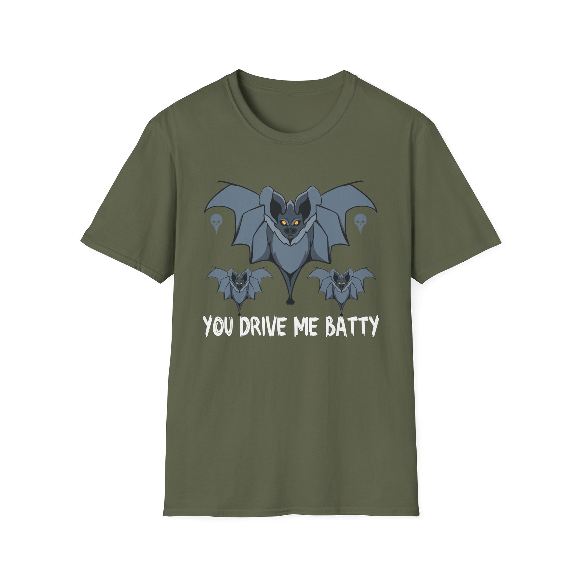 Bat Graphic T‑Shirt — "You Drive Me Batty" Halloween Tee