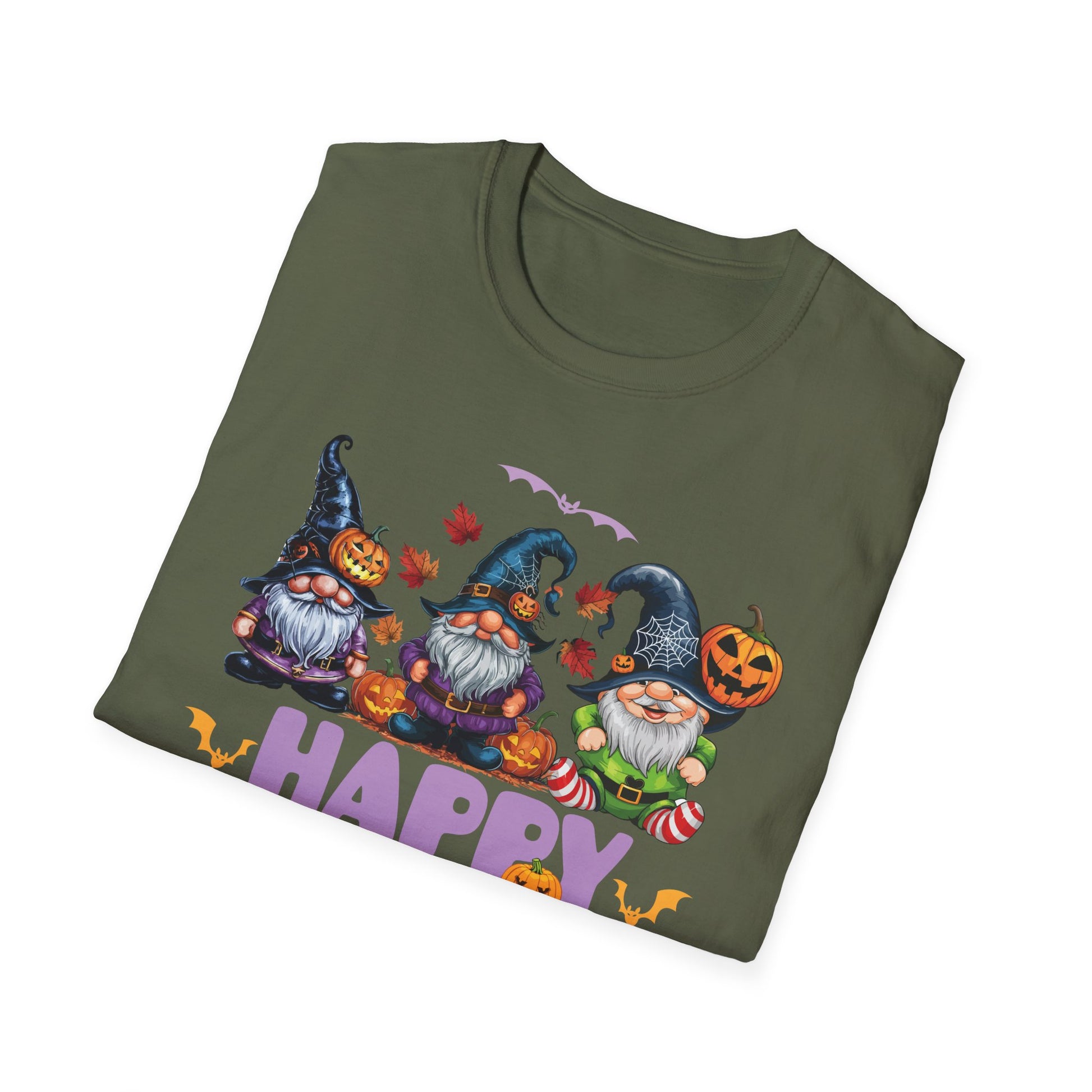 Happy Halloween Gnomes T-Shirt — Cute Spooky Pumpkin Gnome Halloween Tee