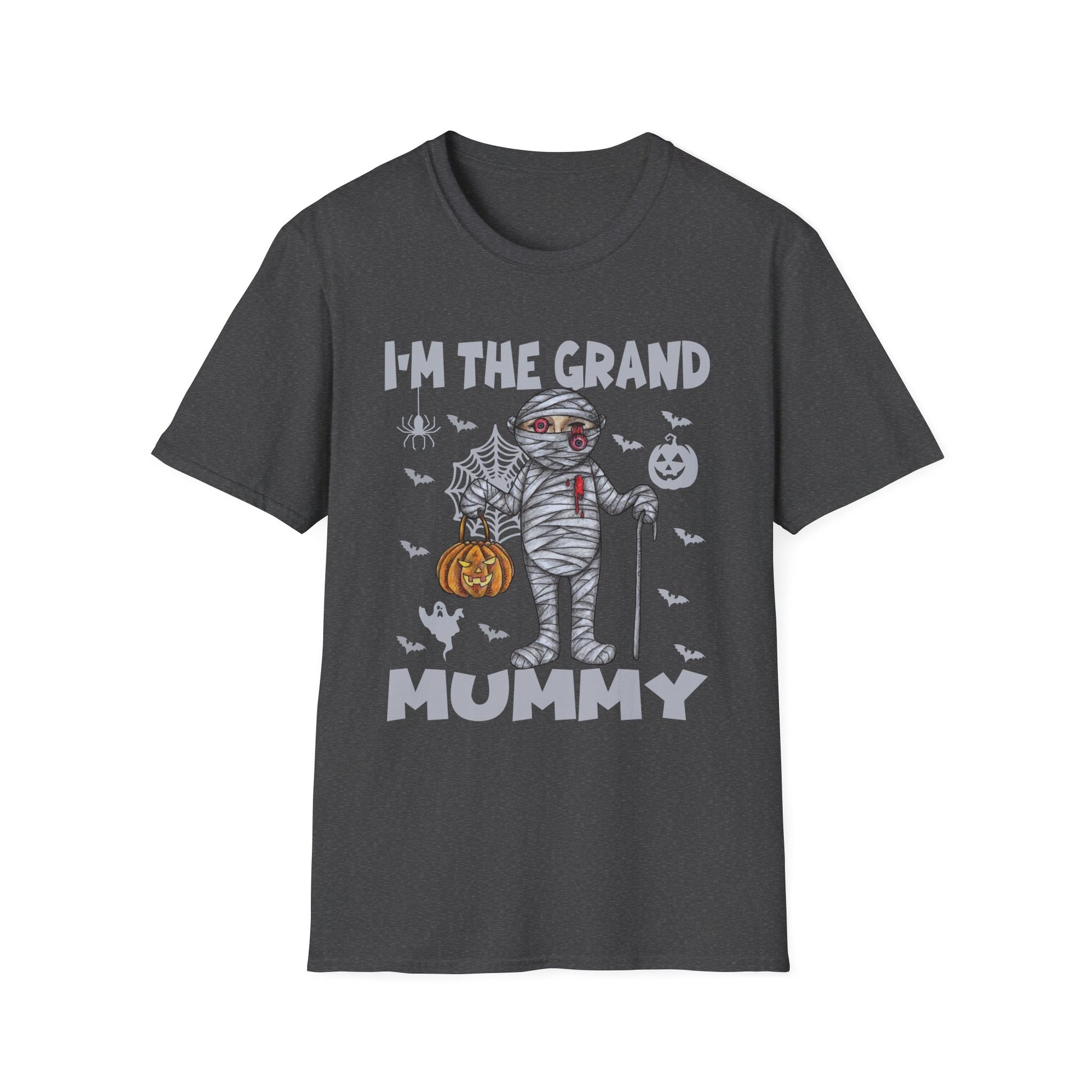 Grand Mummy Halloween T-Shirt — "I'm the Grand Mummy" Costume Tee for Grandparents