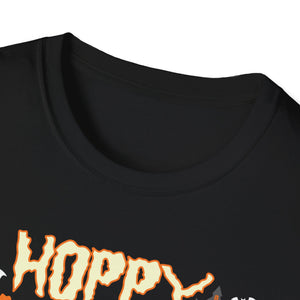 Hoppy Halloween T-Shirt — Beer Cheers Pumpkin Graphic Tee for Halloween Party