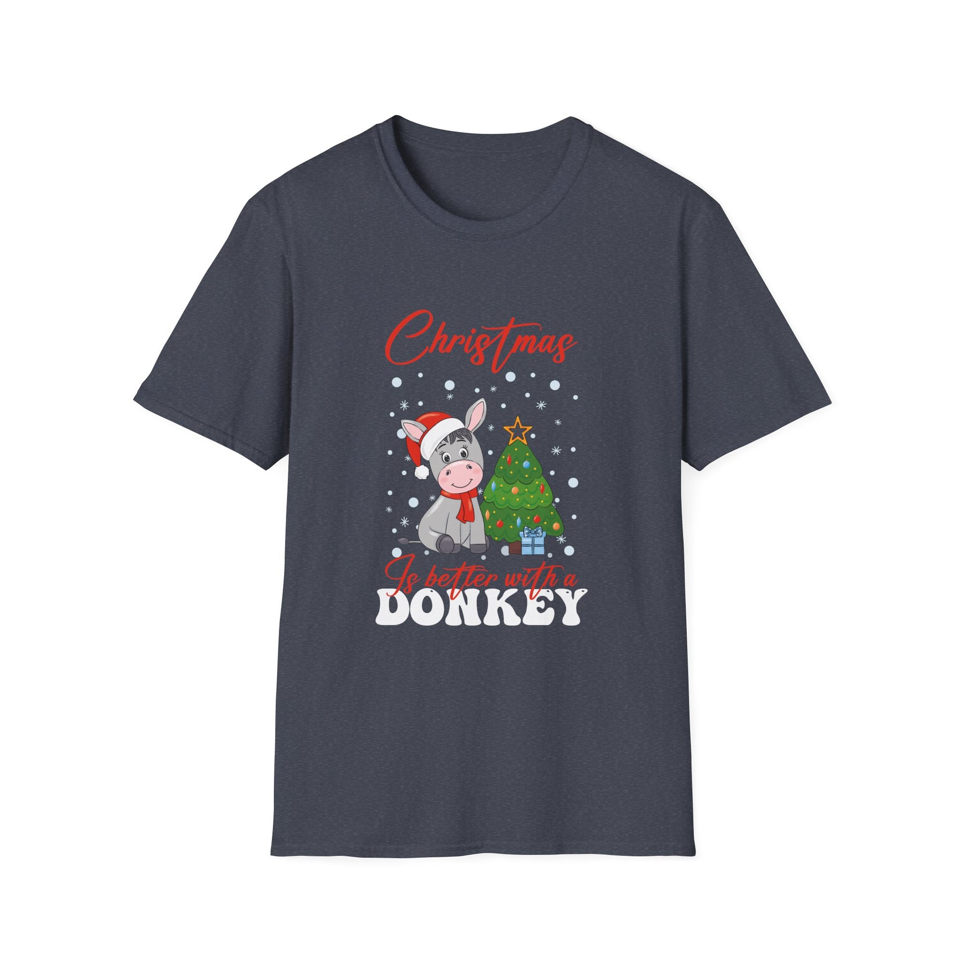Christmas Is Better With A Donkey Ugly Christmas Sweater Unisex T-Shirt