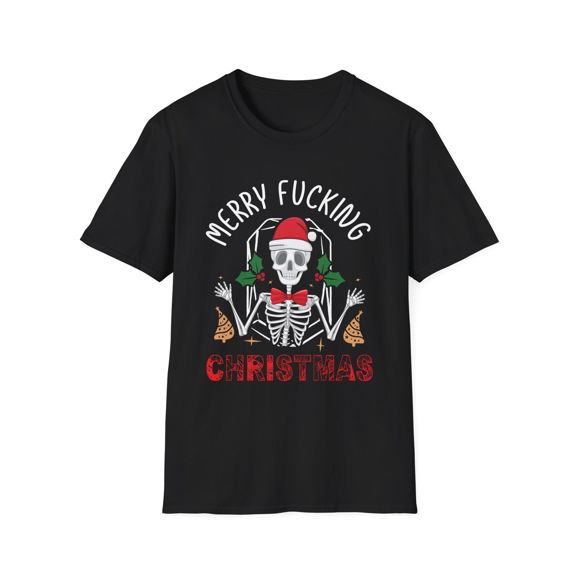Merry Fucking Christmas Adult Offensive Christmas Unisex Softstyle T-Shirt