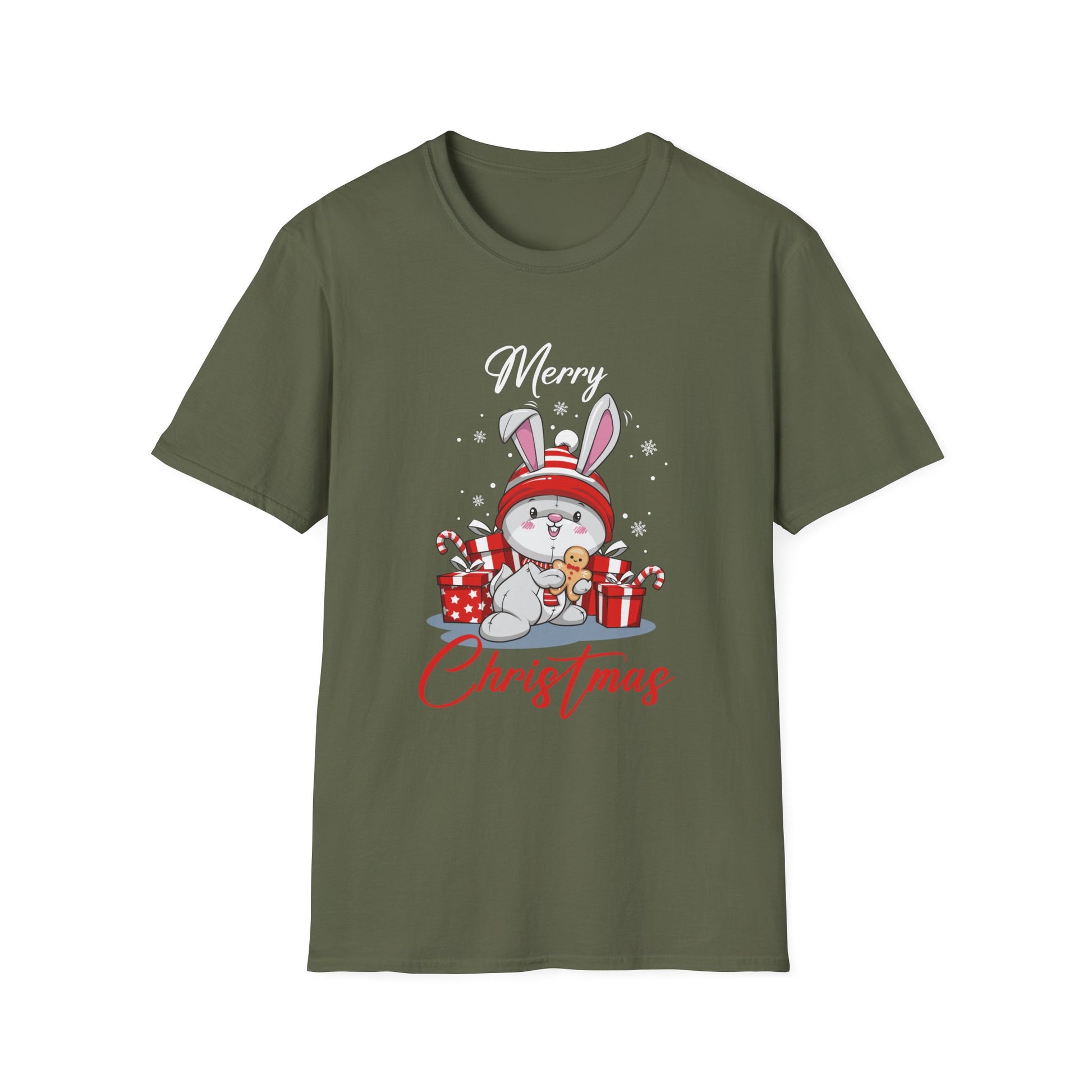 Christmas Bunny  Sweet Christmas Animals  Rabbit Unisex T-Shirt