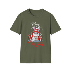 Christmas Bunny  Sweet Christmas Animals  Rabbit Unisex T-Shirt
