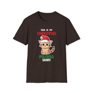 Cat Lover This Is My Christmas Pajama Shirt Christmas Unisex T-Shirt