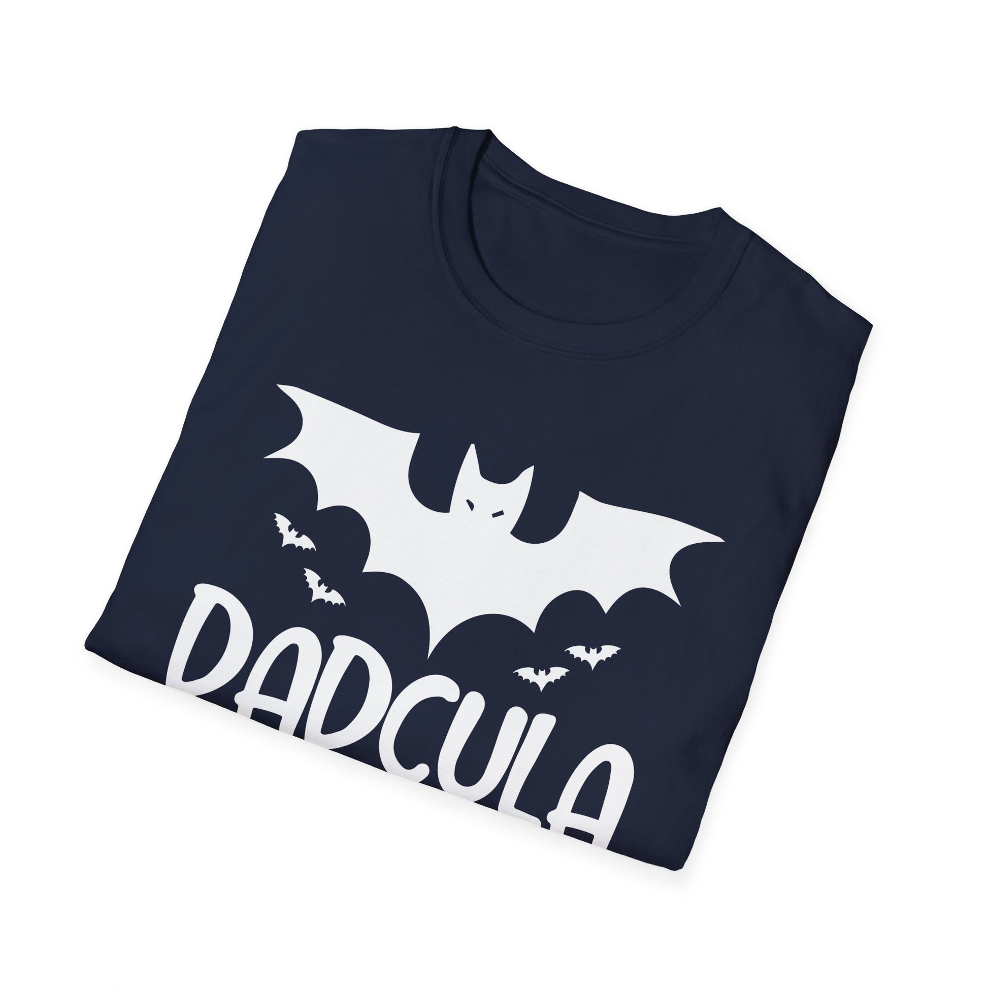 Dadcula T-Shirt — Halloween Dad Bat Design